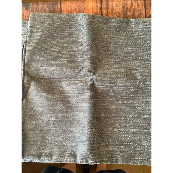 Gray Textured Throw Pillow Cover With Zipper Closure 18" X 18" Modern Decor For - Picture 1 of 2